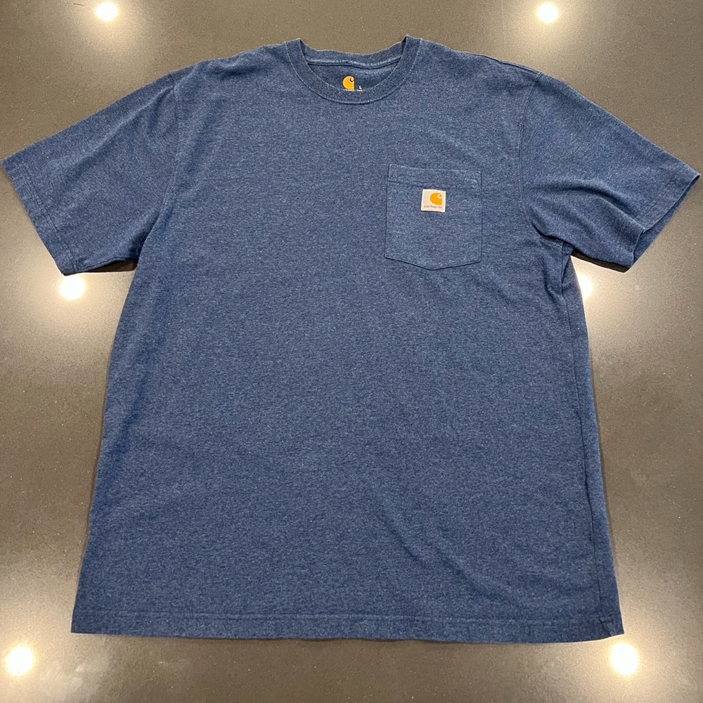 Carhartt Men's Heather Blue Short Sleeve Tee